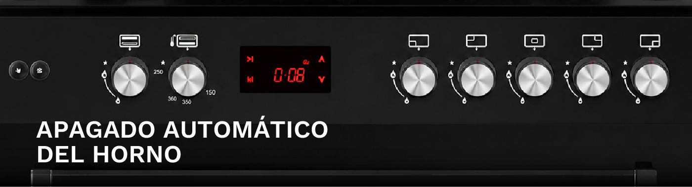 Sistema de apagado automático del horno y grill de la Cocina Klimatic ACCENT