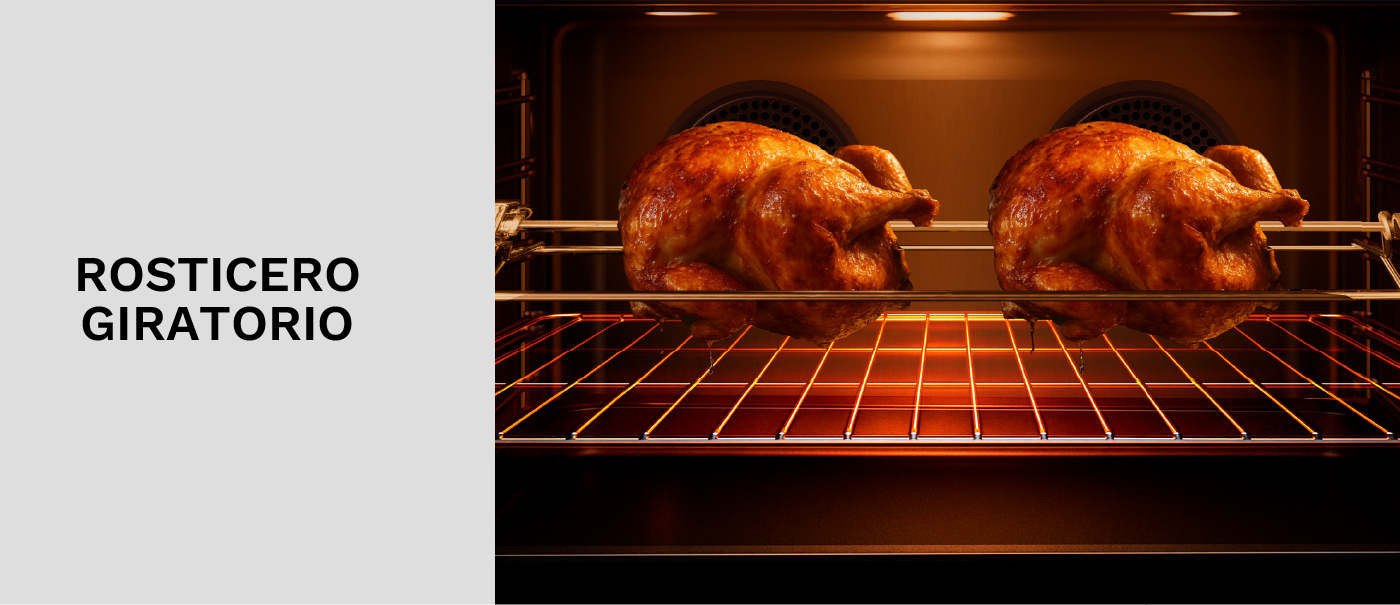 Rostizador para dos pollos de la Cocina de Pie Klimatic ACCENT