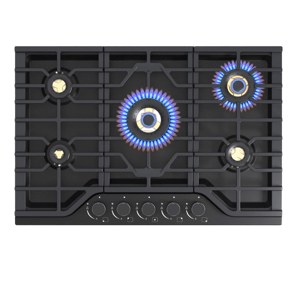 Cocina Empotrable a Gas Klimatic Massima 76cm 5 hornillas