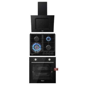 Tricombo Klimatic Cocina Vulcano 4 + Campana Kamba 60 + Horno eléctrico Anhalt