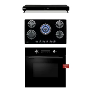 Tricombo Klimatic Cocina Gina X + Campana Haarlem + Horno a gas Bonn Black